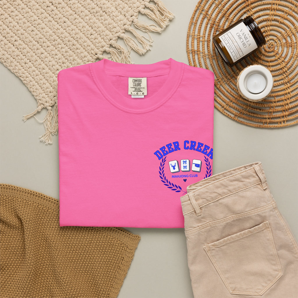 Mahjong Club T-Shirt — Deer Creek Mahjong Club Crest Tee