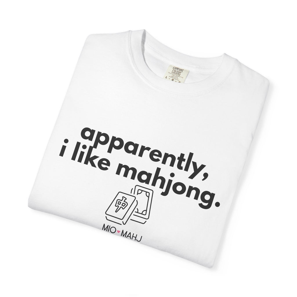 Apparently, I Like Mahjong T-Shirt — Minimalist Mahjong Tee