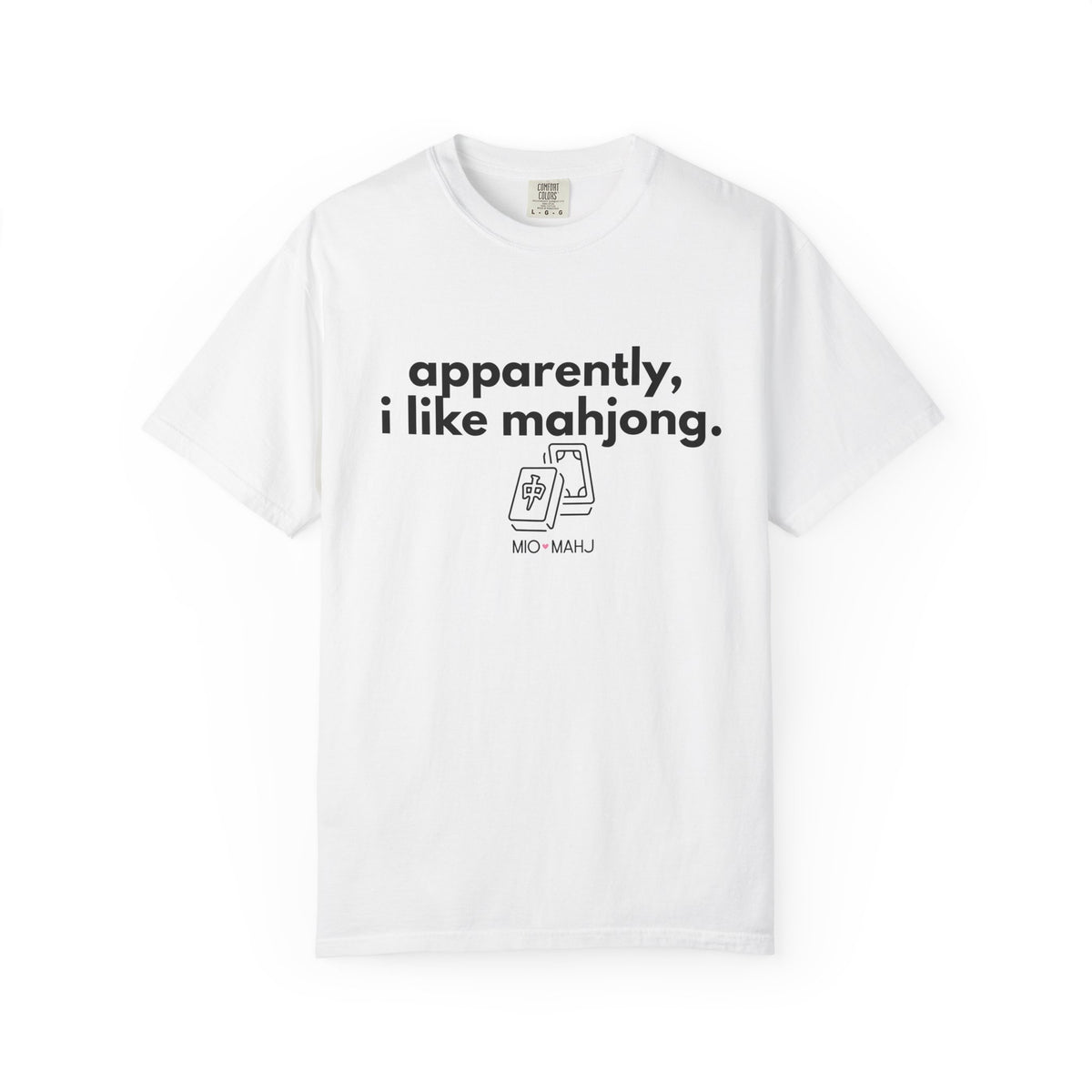 Apparently, I Like Mahjong T-Shirt — Minimalist Mahjong Tee