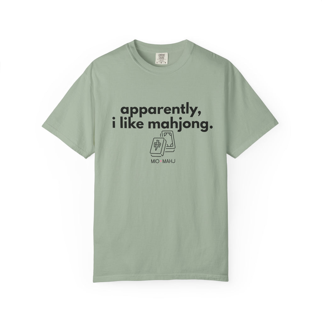 Apparently, I Like Mahjong T-Shirt — Minimalist Mahjong Tee