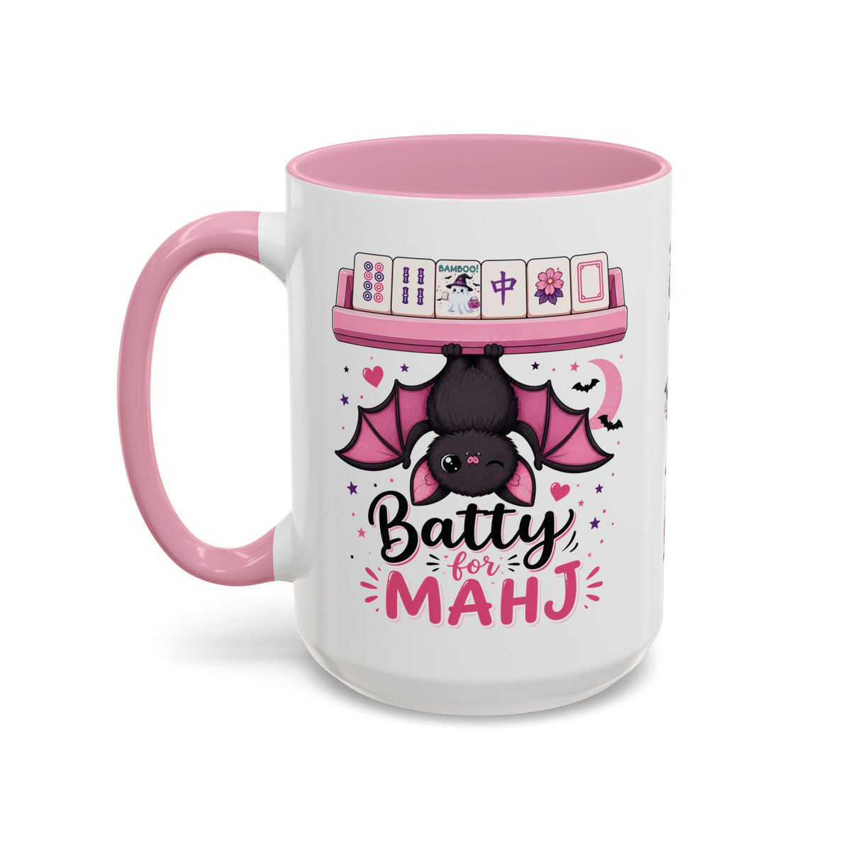 Bamboo! Cute Ghost and Bat Halloween Coffee Mug (11oz/15oz)