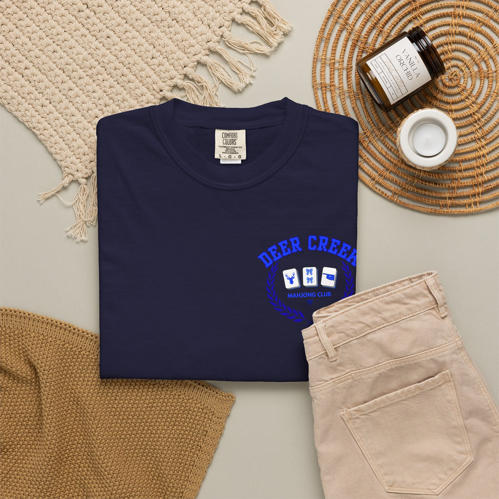 Mahjong Club T-Shirt — Deer Creek Mahjong Club Crest Tee