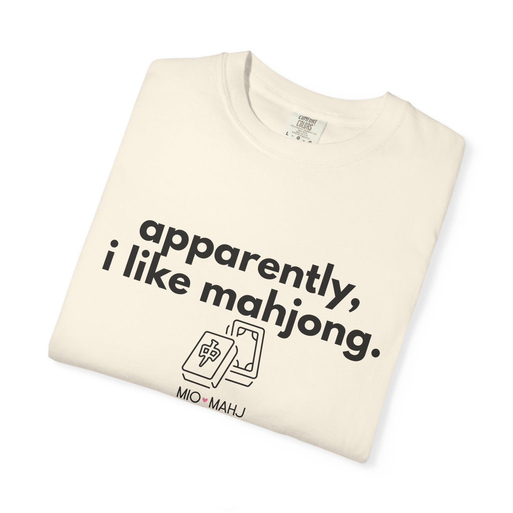 Apparently, I Like Mahjong T-Shirt — Minimalist Mahjong Tee