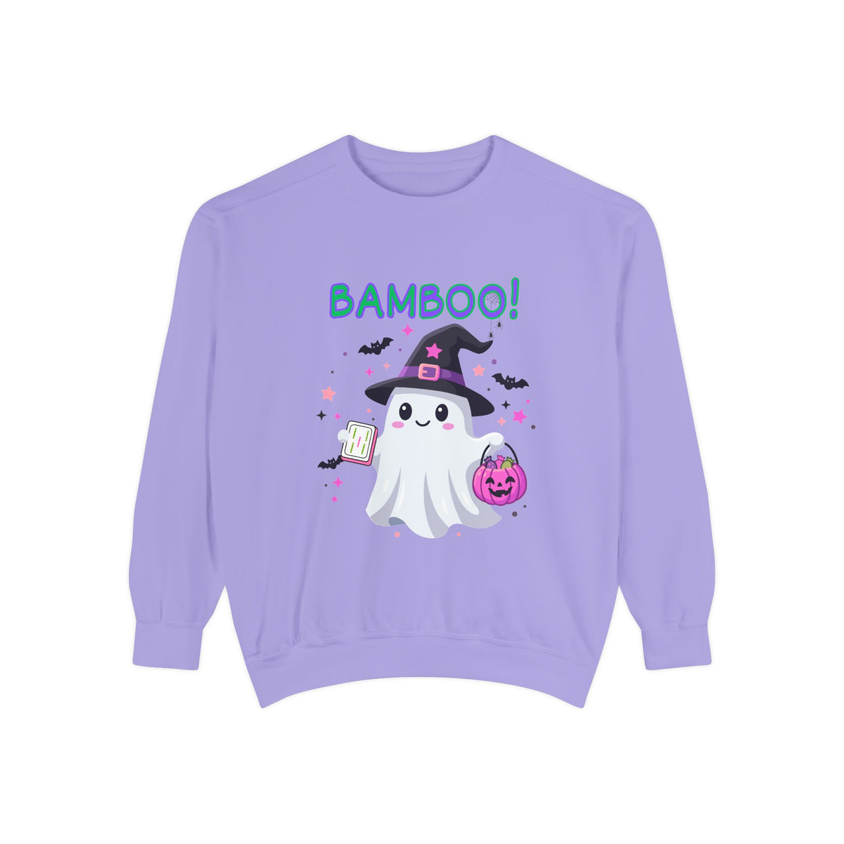 "Bamboo!" Ghost Witch Halloween Mahjong Sweatshirt