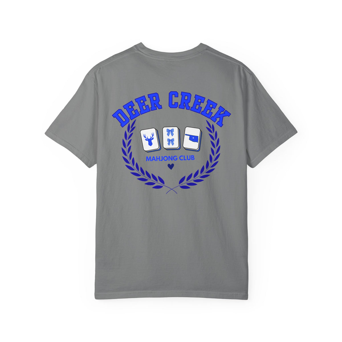 Mahjong Club T-Shirt — Deer Creek Mahjong Club Crest Tee