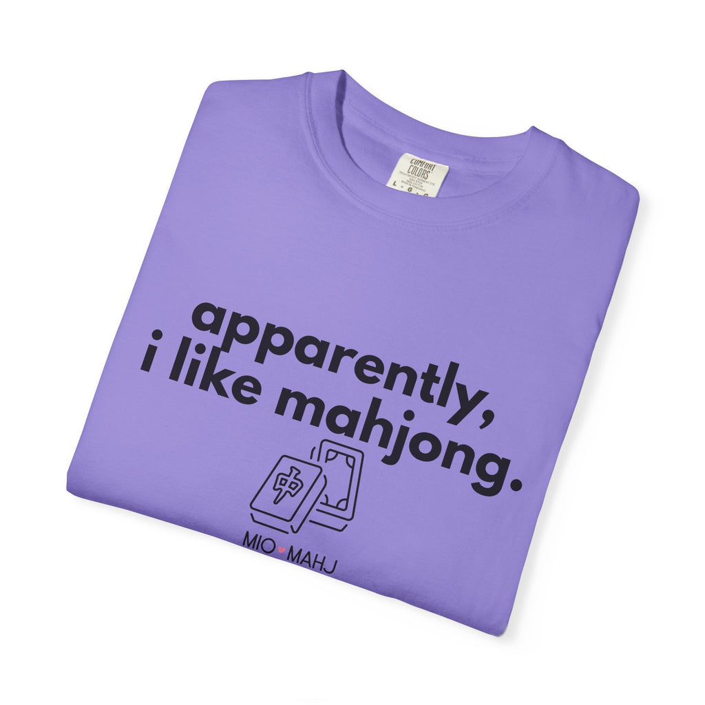 Apparently, I Like Mahjong T-Shirt — Minimalist Mahjong Tee