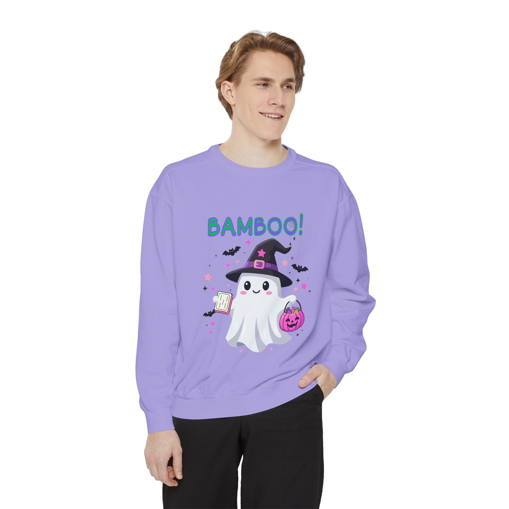 "Bamboo!" Ghost Witch Halloween Mahjong Sweatshirt