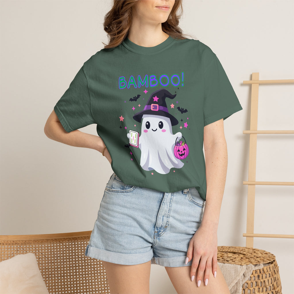 "Bamboo!" Ghost Witch Halloween Mahjong T-Shirt