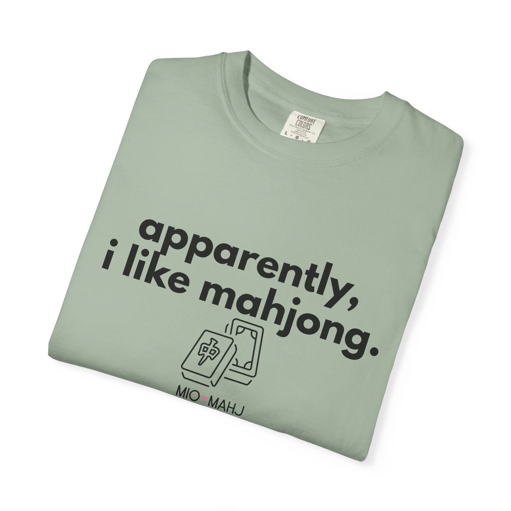 Apparently, I Like Mahjong T-Shirt — Minimalist Mahjong Tee