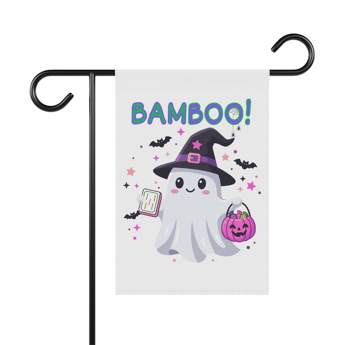 "Bamboo!" Halloween Mahjong Garden Flag