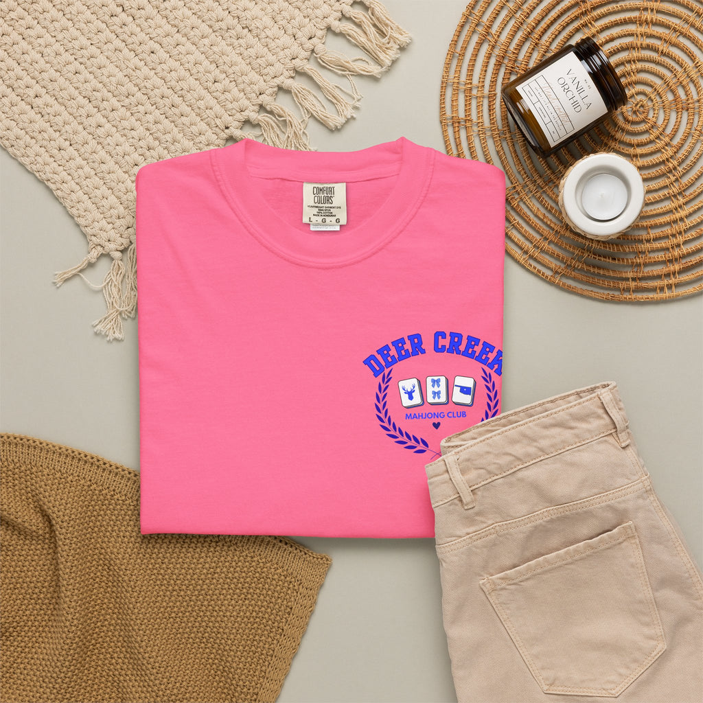 Mahjong Club T-Shirt — Deer Creek Mahjong Club Crest Tee