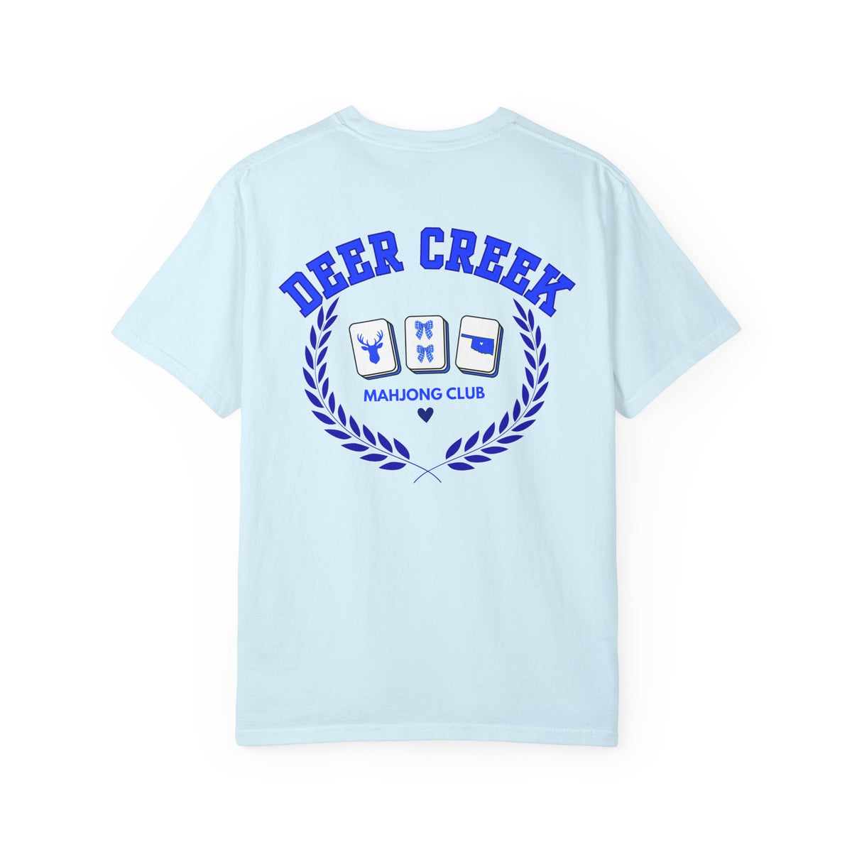 Mahjong Club T-Shirt — Deer Creek Mahjong Club Crest Tee