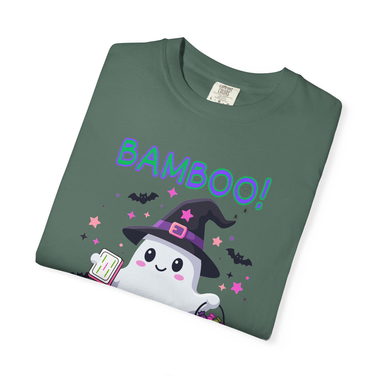 "Bamboo!" Ghost Witch Halloween Mahjong T-Shirt