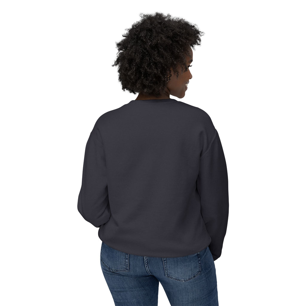 Mio Mahj Crewneck Sweatshirt — Pink College-Style Graphic