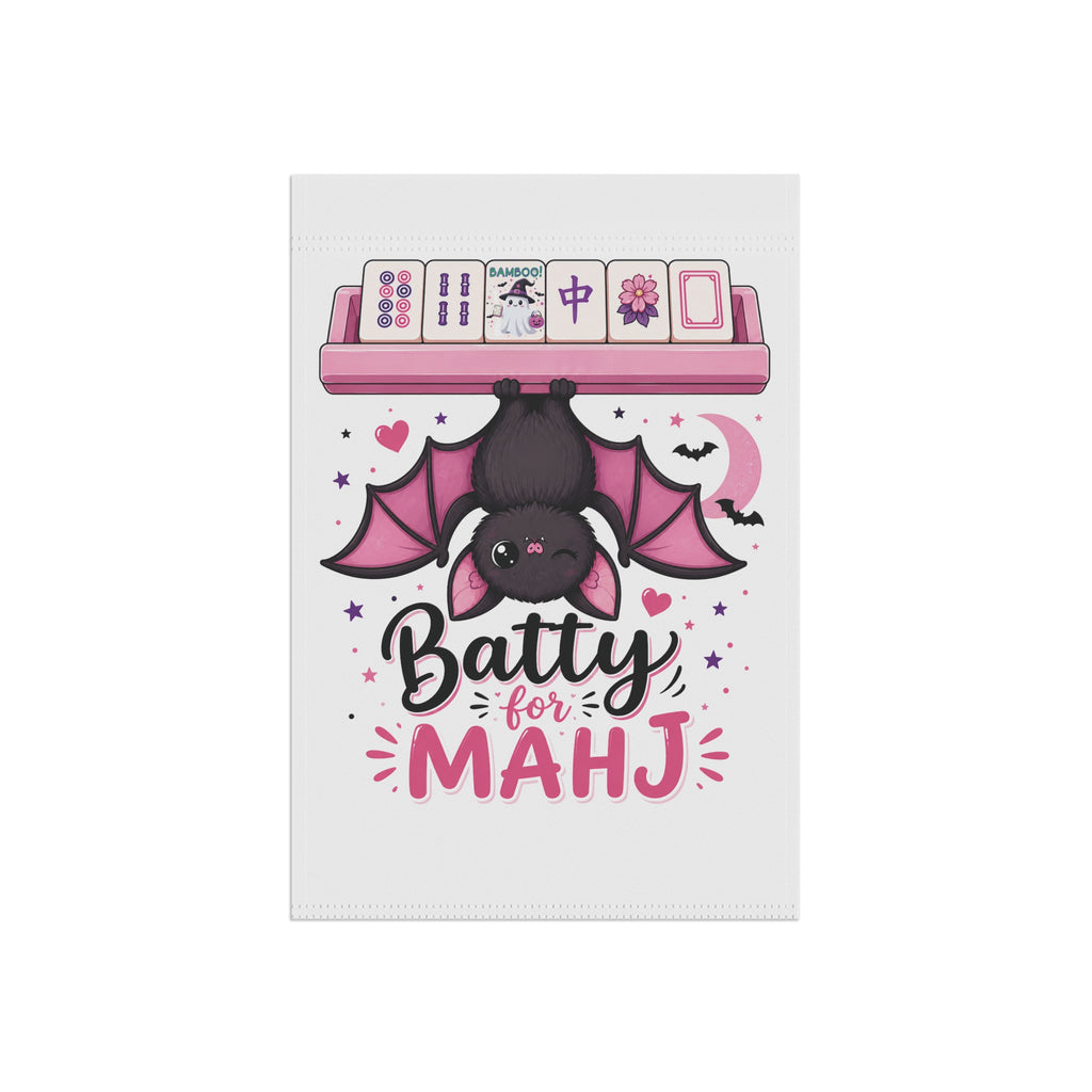 Batty for Mahj Halloween Garden Flag
