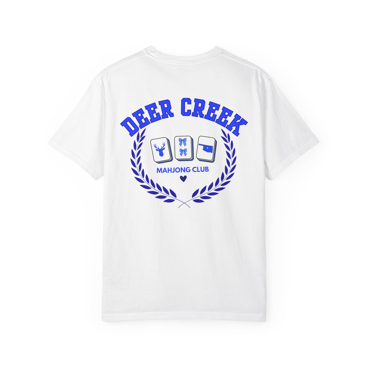 Mahjong Club T-Shirt — Deer Creek Mahjong Club Crest Tee