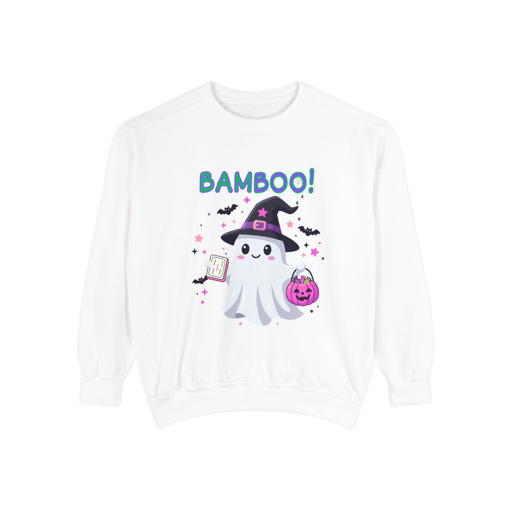 "Bamboo!" Ghost Witch Halloween Mahjong Sweatshirt