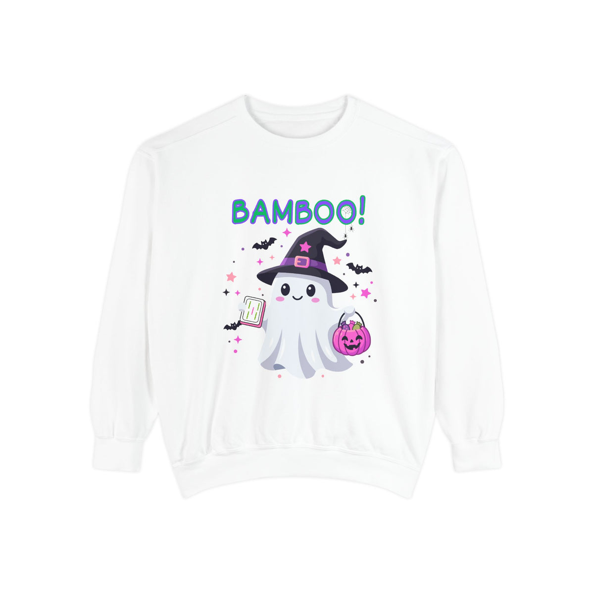 "Bamboo!" Ghost Witch Halloween Mahjong Sweatshirt