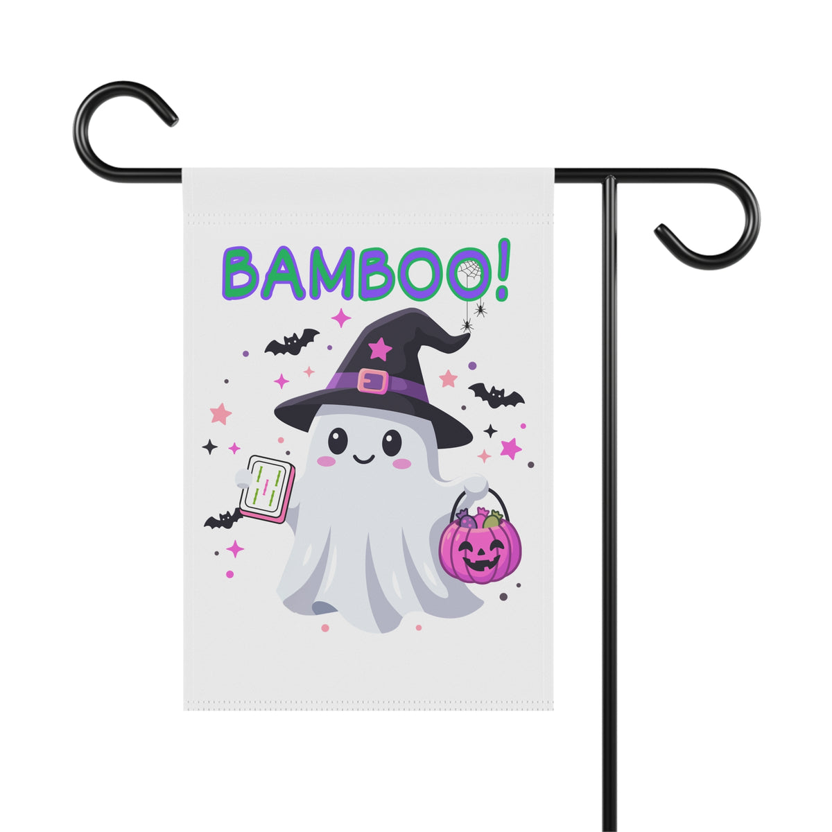"Bamboo!" Halloween Mahjong Garden Flag