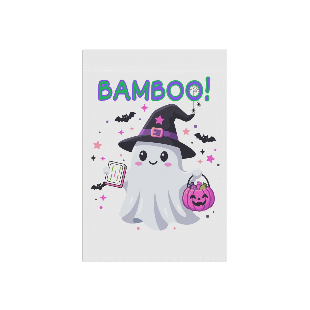 "Bamboo!" Halloween Mahjong Garden Flag