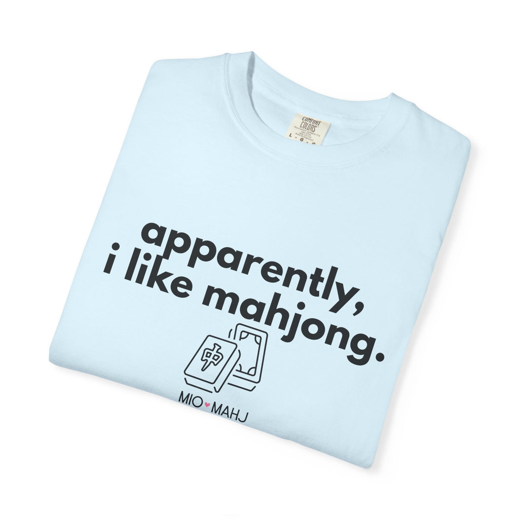 Apparently, I Like Mahjong T-Shirt — Minimalist Mahjong Tee