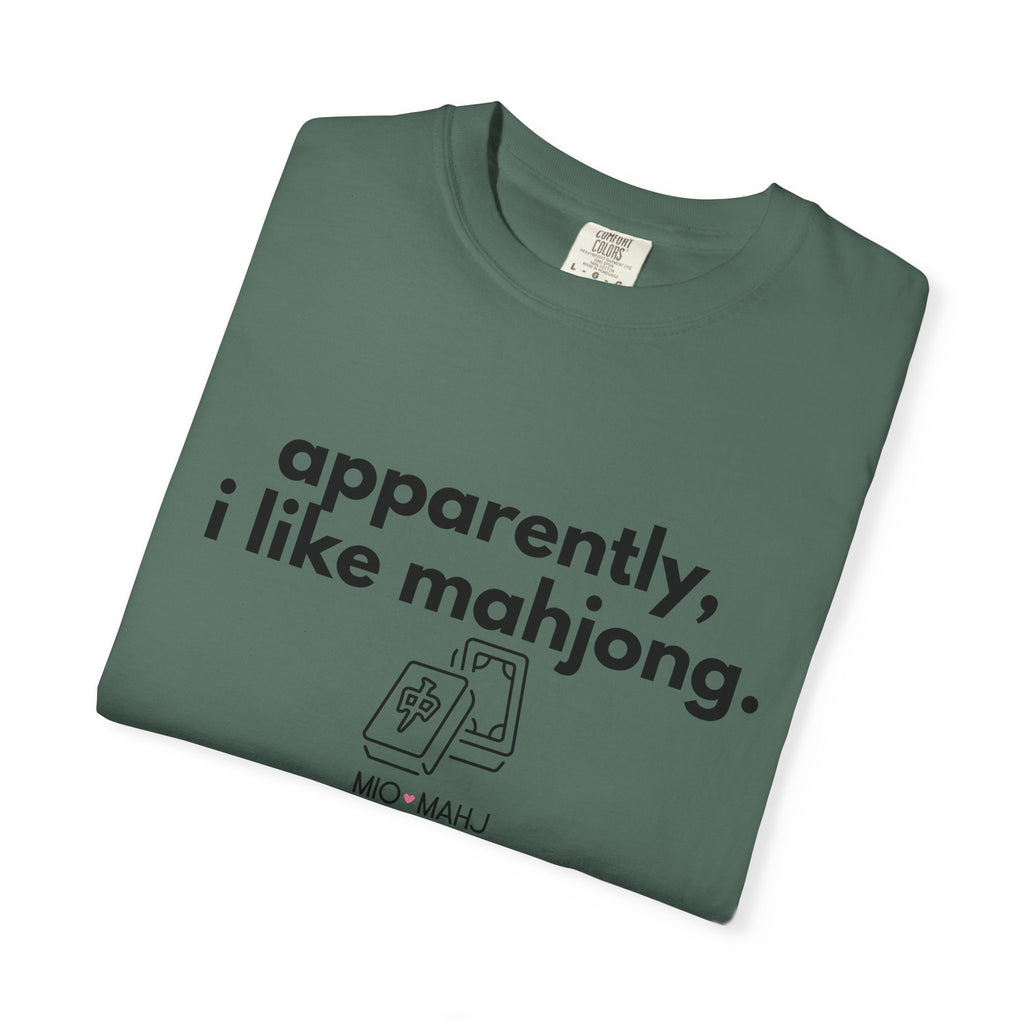 Apparently, I Like Mahjong T-Shirt — Minimalist Mahjong Tee