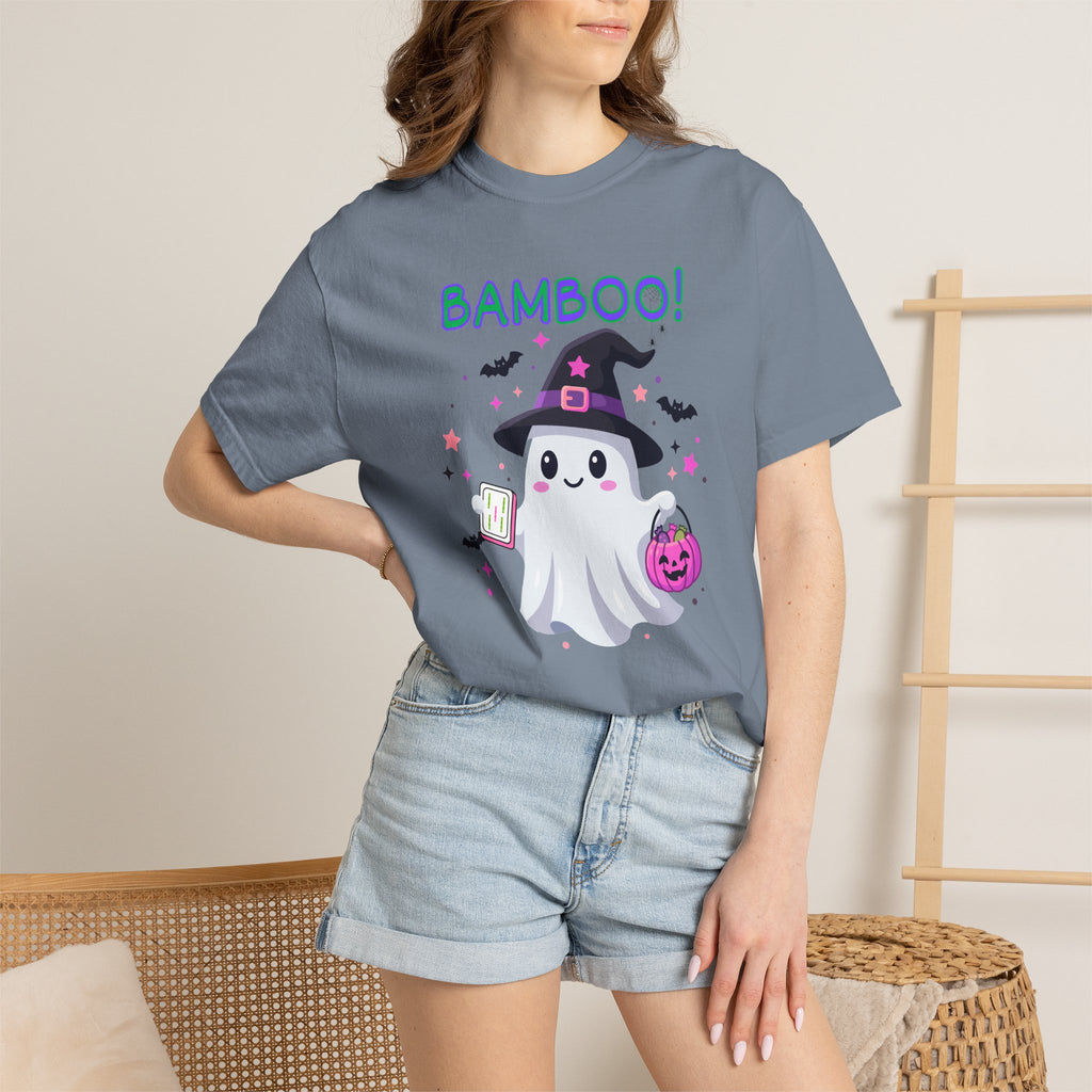 "Bamboo!" Ghost Witch Halloween Mahjong T-Shirt