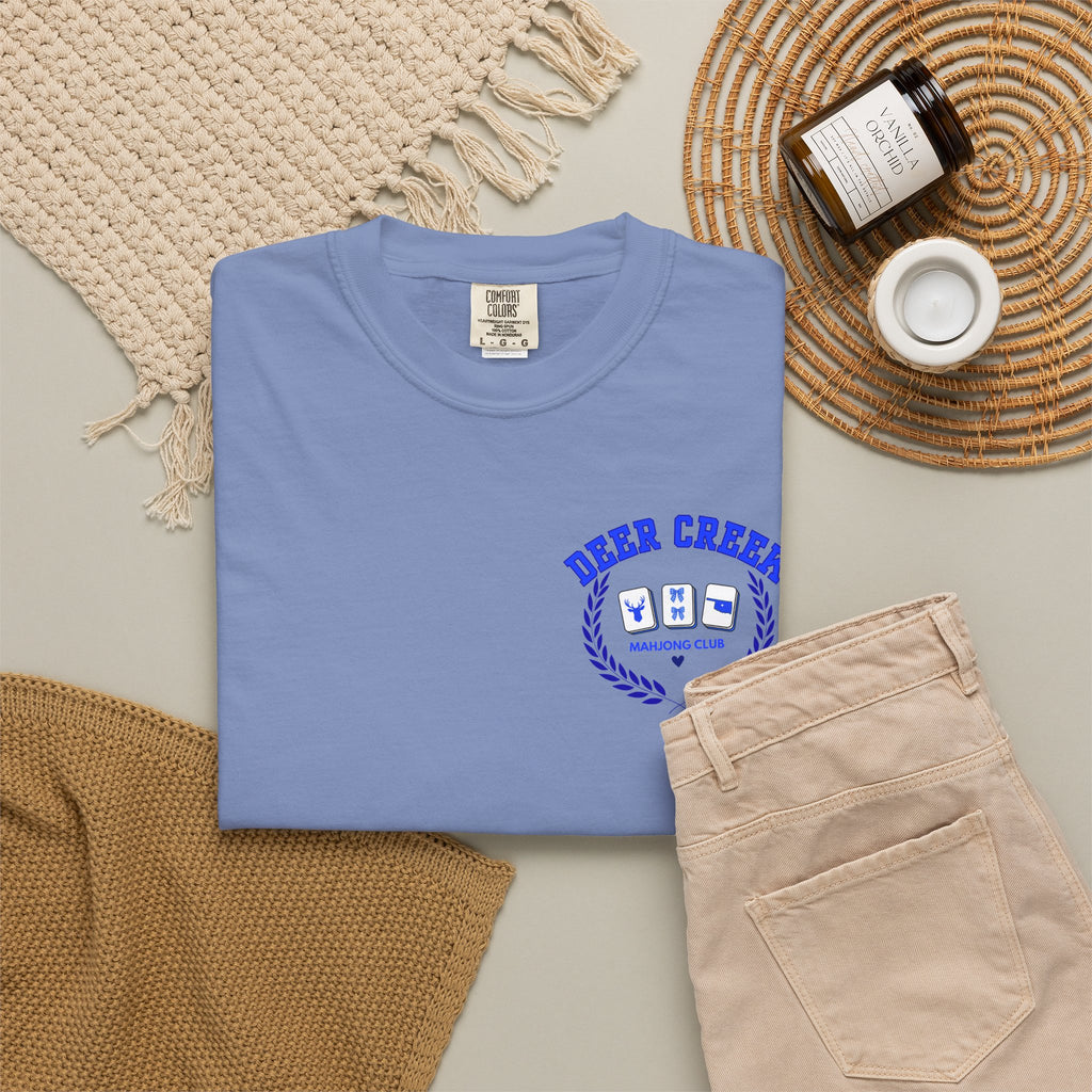 Mahjong Club T-Shirt — Deer Creek Mahjong Club Crest Tee