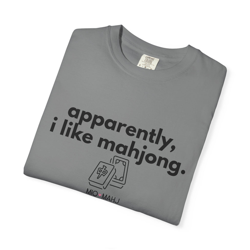 Apparently, I Like Mahjong T-Shirt — Minimalist Mahjong Tee