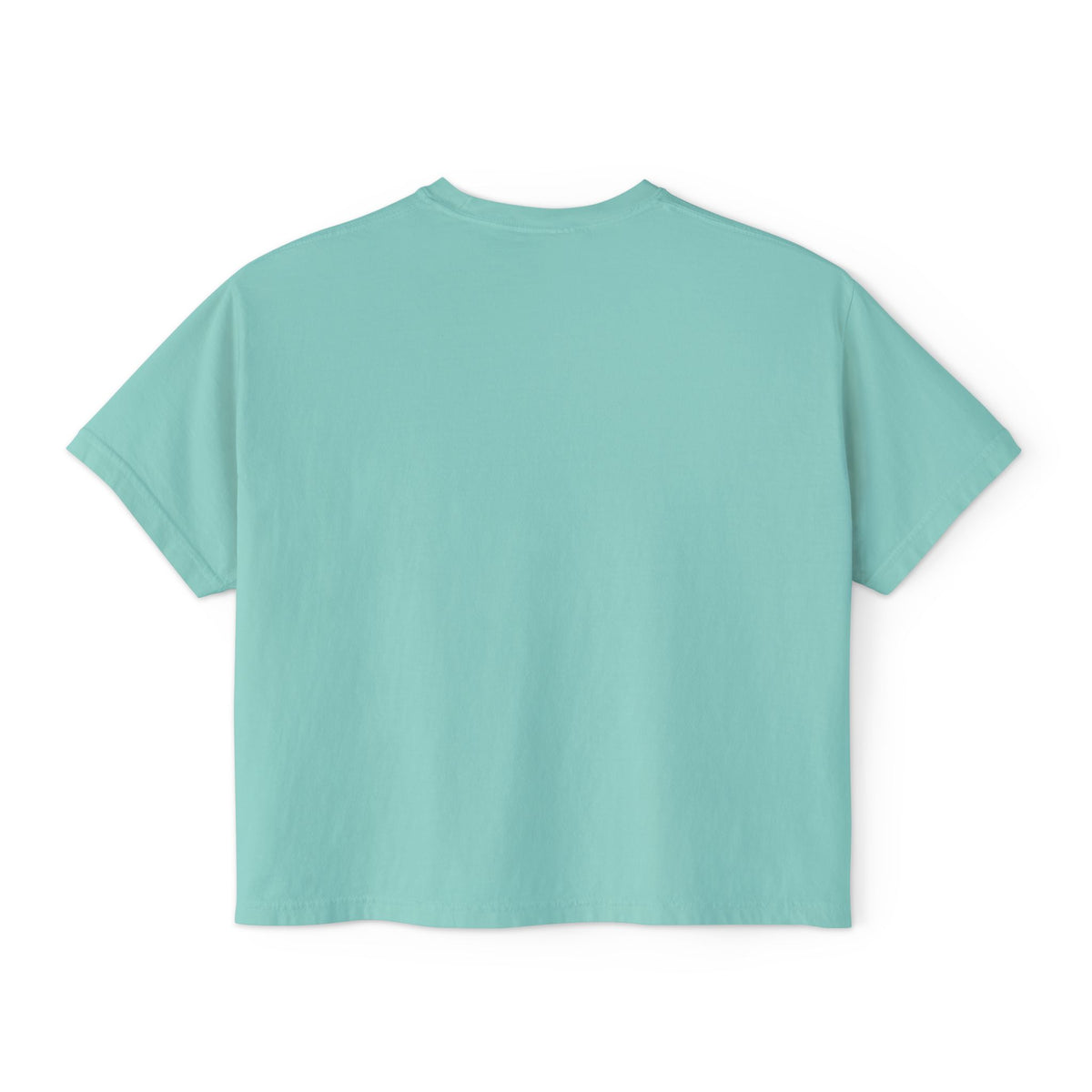 Deer Creek Mahjong Club Boxy Crop T-Shirt — Preppy Blue Mahjong Tee