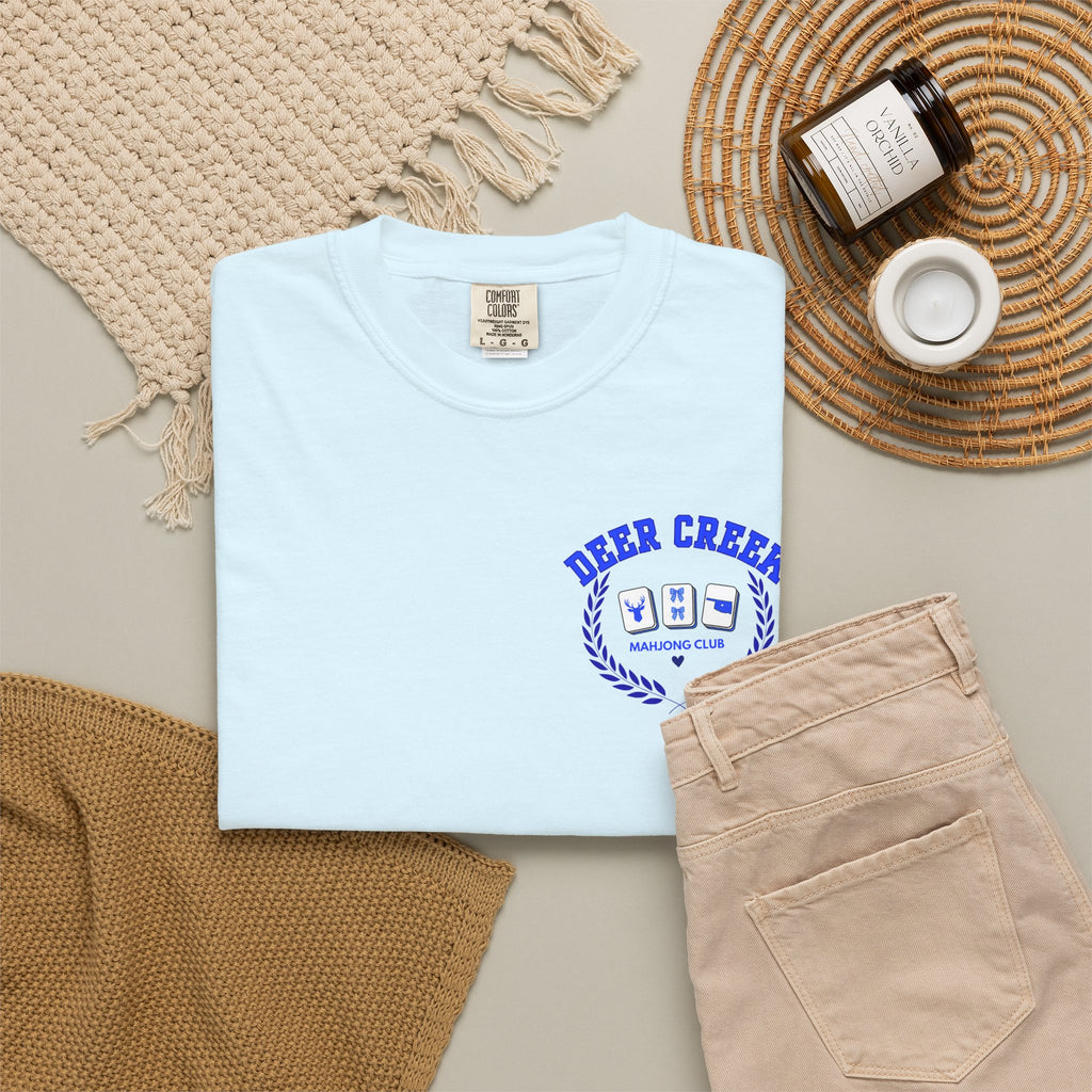 Mahjong Club T-Shirt — Deer Creek Mahjong Club Crest Tee