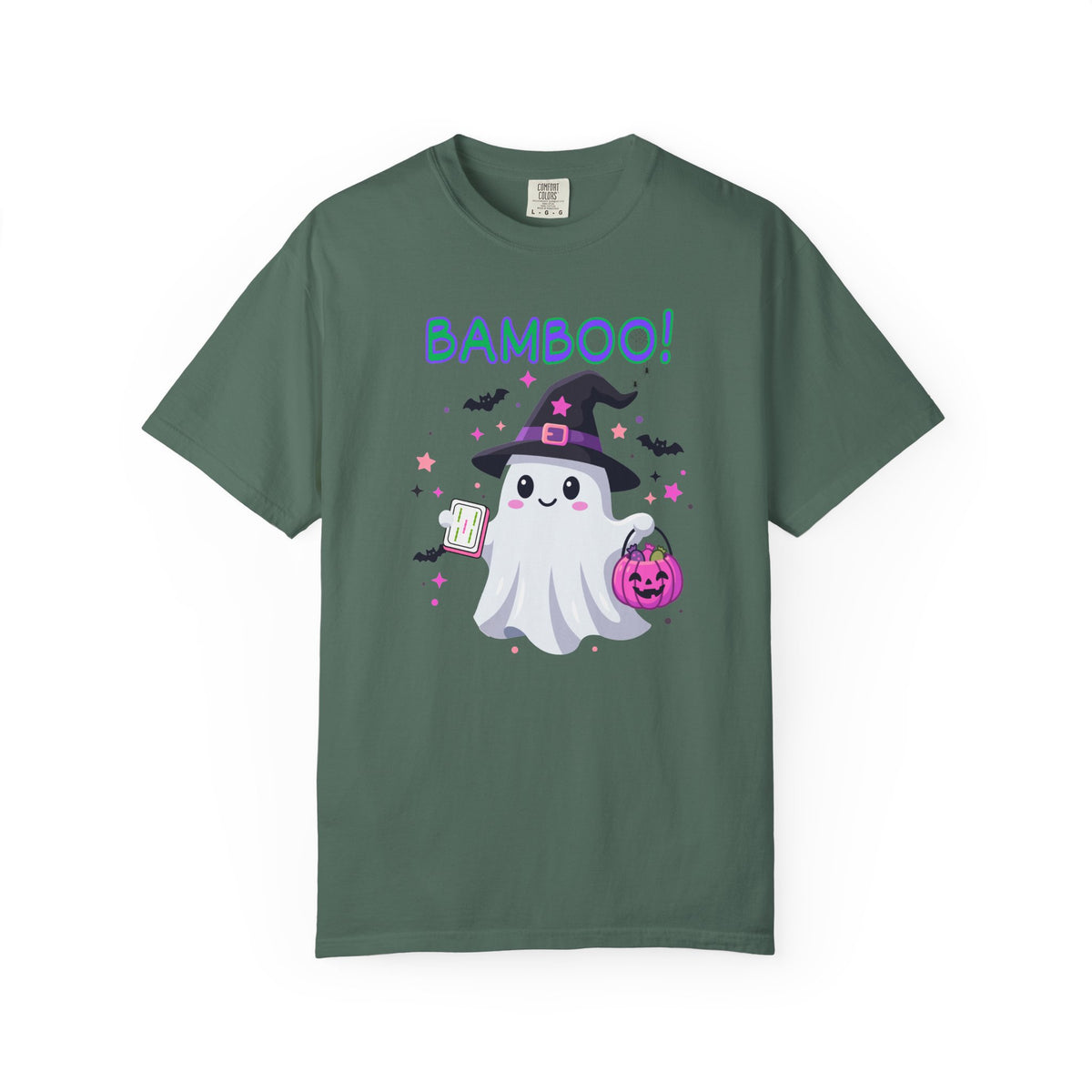 "Bamboo!" Ghost Witch Halloween Mahjong T-Shirt