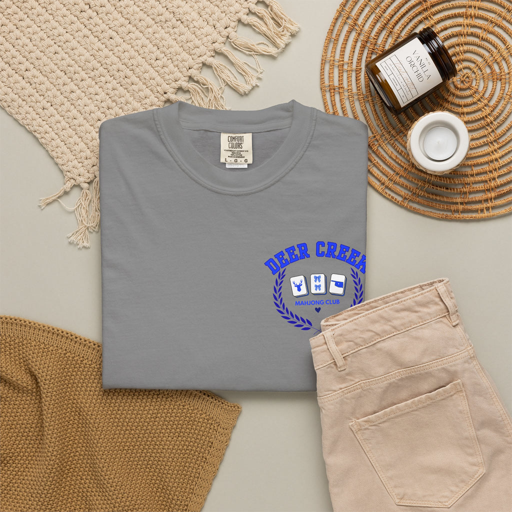 Mahjong Club T-Shirt — Deer Creek Mahjong Club Crest Tee