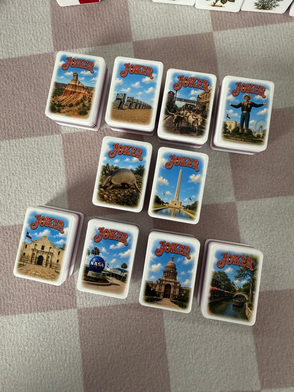 Texas American Mahjong Set, 160-Tile Lone Star State Custom Artwork