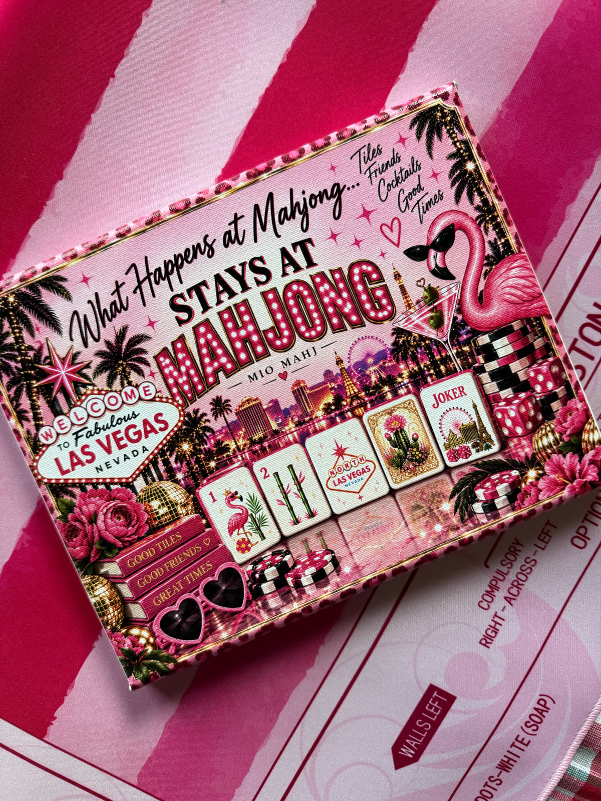 What Happens at Mahjong Stays at Mahjong™ Las Vegas Canvas Wall Art