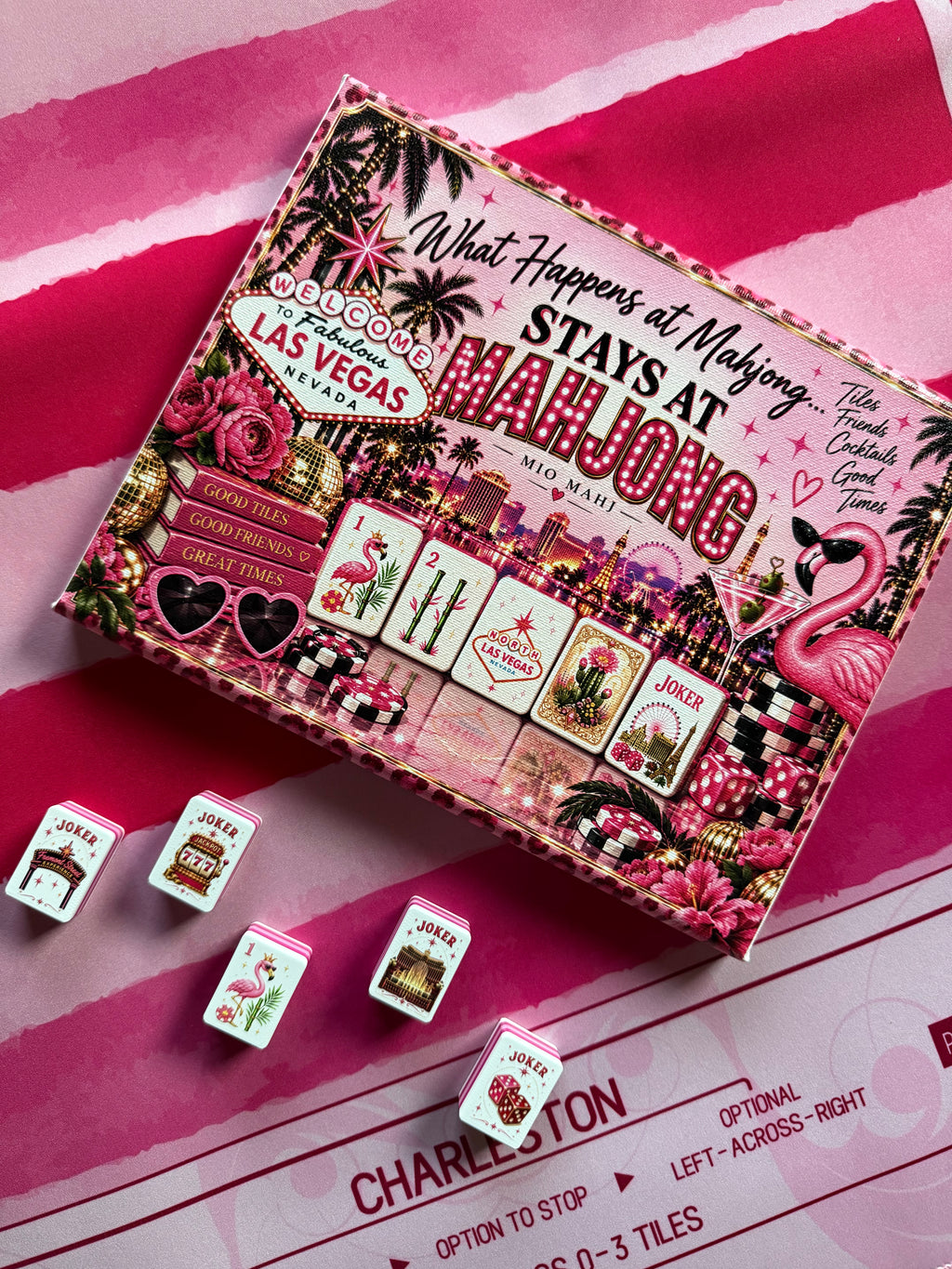 What Happens at Mahjong Stays at Mahjong™ Las Vegas Canvas Wall Art