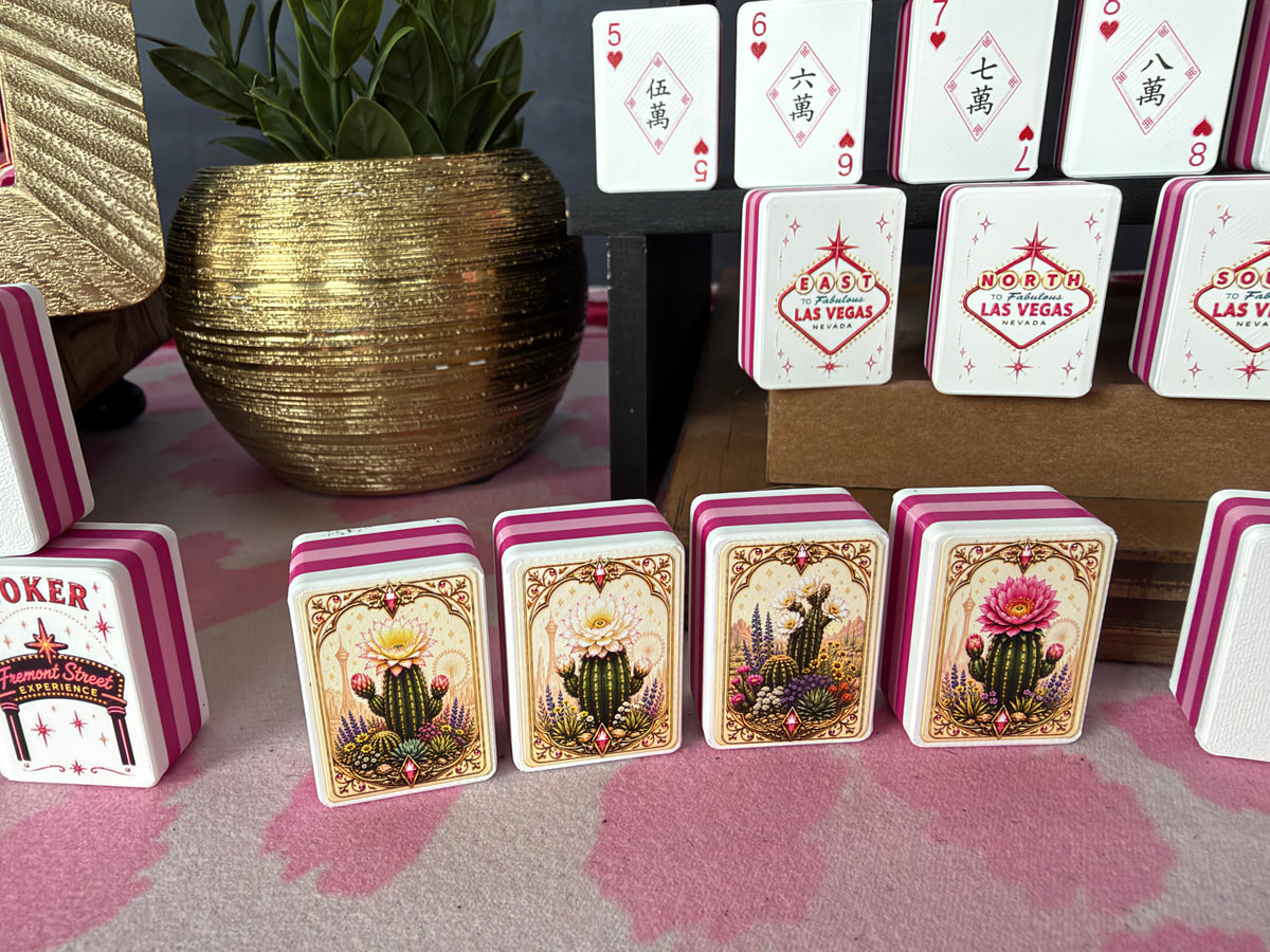 Las Vegas American Mahjong Set, Floating Casino Tiles, 160 Standard Size PETG Pieces