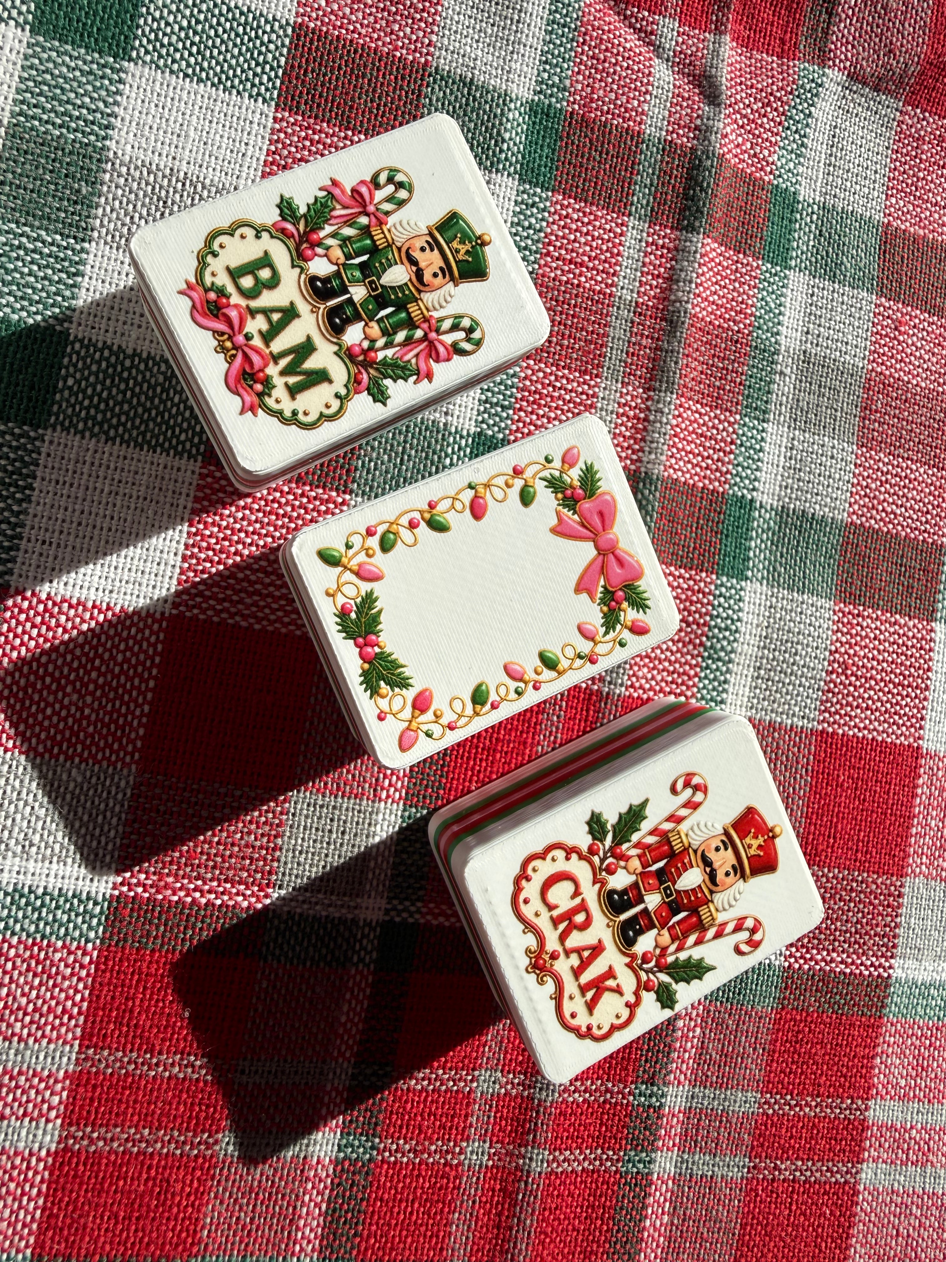 Cookie Christmas Mahjong Set, 160 American Mahjong Tiles, Holiday Cookies, Gingerbread & Candy Cane Design