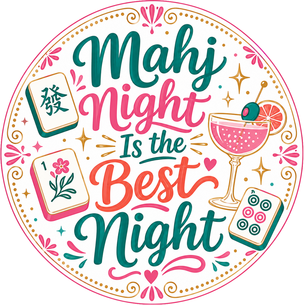 Mahjong Coaster Set — Ceramic, Mix & Match, 17 Styles to Choose From (Set of 2 or 4)
